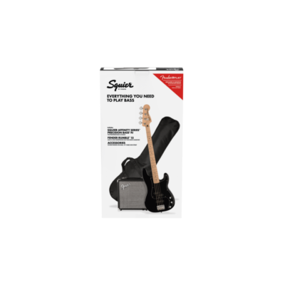 SQUIER PACK PJ AFFINITY BASS MN BLK