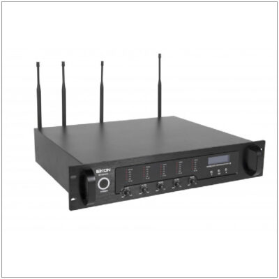 EIKON SISTEMA CONFERENCE WIRELESS CON BASE RICEVENTE + 7 BASI DELEGATO + 1 BASE PRESIDENTE + CARCABATTERIE 8 POSTAZIONI