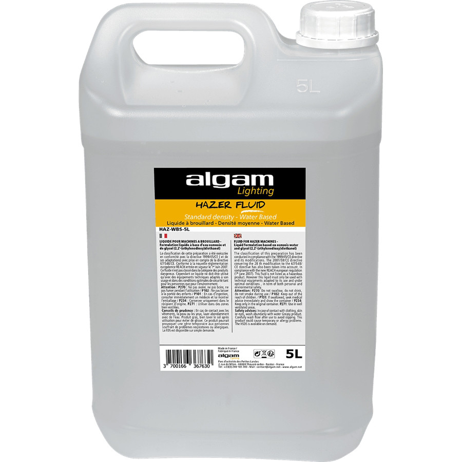 ALGAM LIGHTING HAZ-WBS-5L TANICA 5 LITRI LIQUIDO PER MACCHINA DEL FUMO