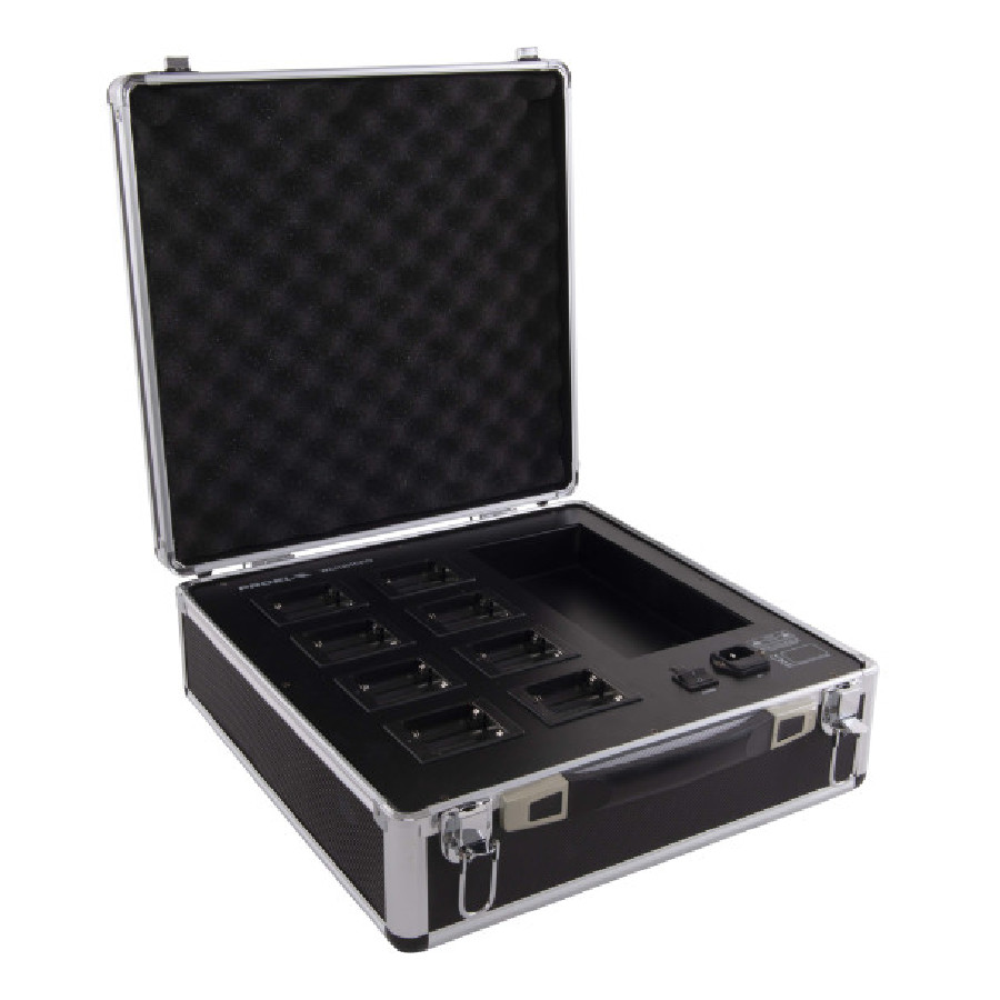 EIKON SISTEMA CONFERENCE WIRELESS CON BASE RICEVENTE + 7 BASI DELEGATO + 1 BASE PRESIDENTE + CARCABATTERIE 8 POSTAZIONI - immagine 4