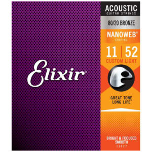 ELIXIR 11027 ACOUSTIC GUITAR STRINGS 011-052