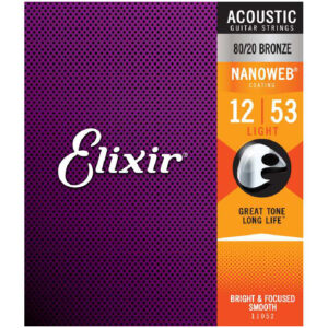 ELIXIR 11052 ACOUSTIC GUITAR STRINGS 012-053