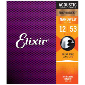 ELIXIR 16052 ACOUSTIC GUITAR STRINGS 012-053