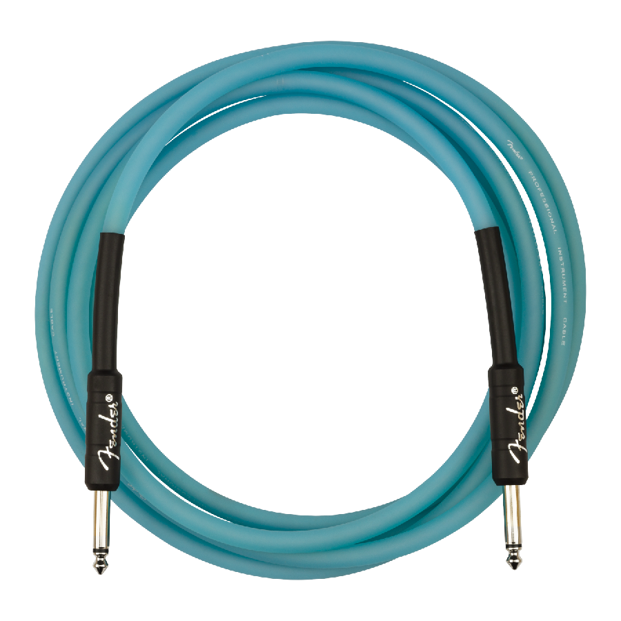 FENDER PRO 10' GLOW IN THE DARK CABLES BLUE - immagine 2
