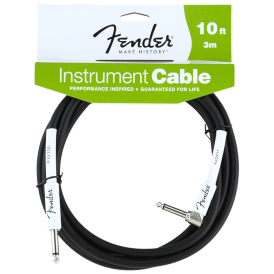 FENDER CAVO 10″ (3 MT) JACK DRITTO - JACK ANG.