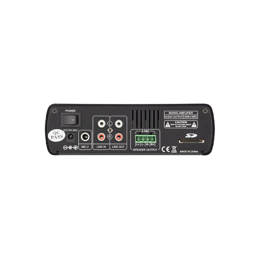 HELVIA HCA60 AMPLIFICATORE 2X30 WATT CON USB - immagine 2