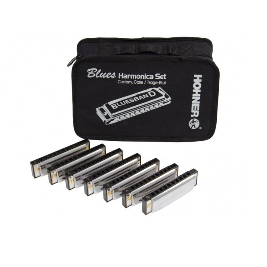 HOHNER SET 7 ARMONICHE BLUES STARTER CON BORSA
