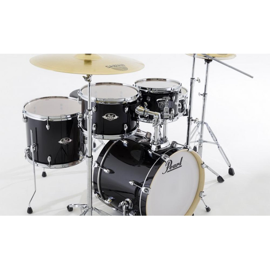 PEARL EXPORT EXX705 JET BLACK CON HARDWARE E PIATTI SABIAN - immagine 2