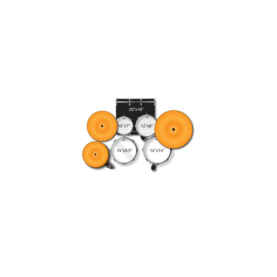 PEARL EXPORT EXX705 JET BLACK CON HARDWARE E PIATTI SABIAN - immagine 3