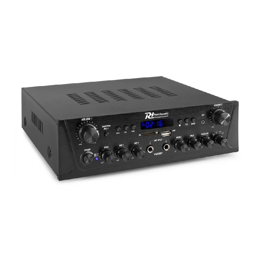 POWER DYNAMICS PV220BT AMPLIFICATORE 2 CANALI, 2X100WATT, BT - immagine 2