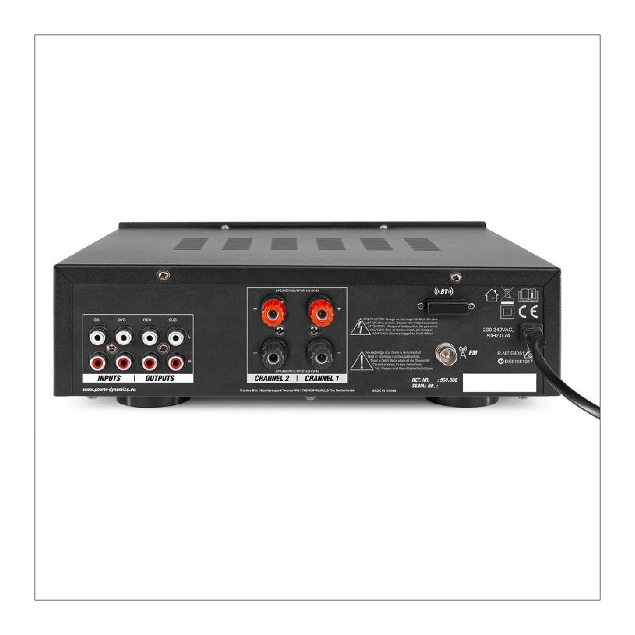 POWER DYNAMICS PV220BT AMPLIFICATORE 2 CANALI, 2X100WATT, BT - immagine 4