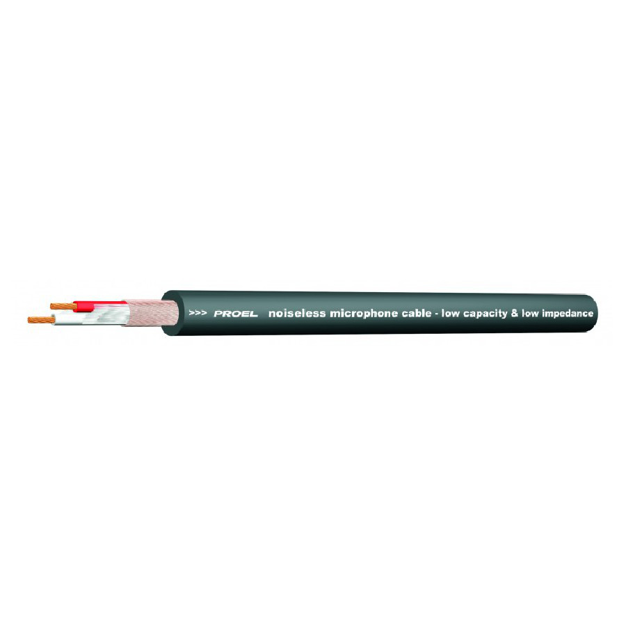 PROEL HPC210 BK MATASSA 100 METRI CAVO MICROFONO BILANCIATO 2 X 0,22 MM2.