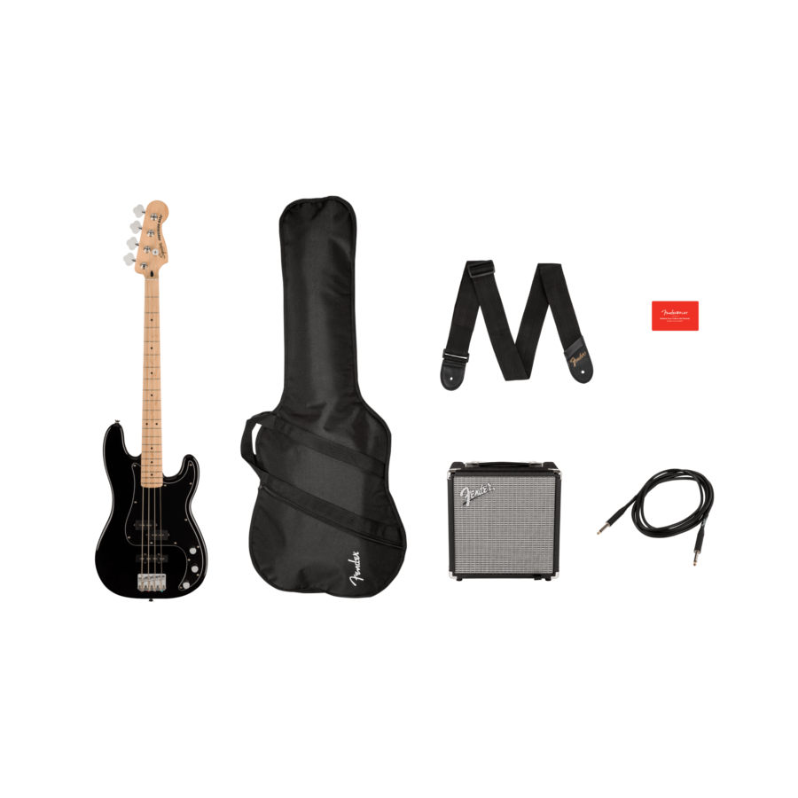 SQUIER PACK PJ AFFINITY BASS MN BLK - immagine 2
