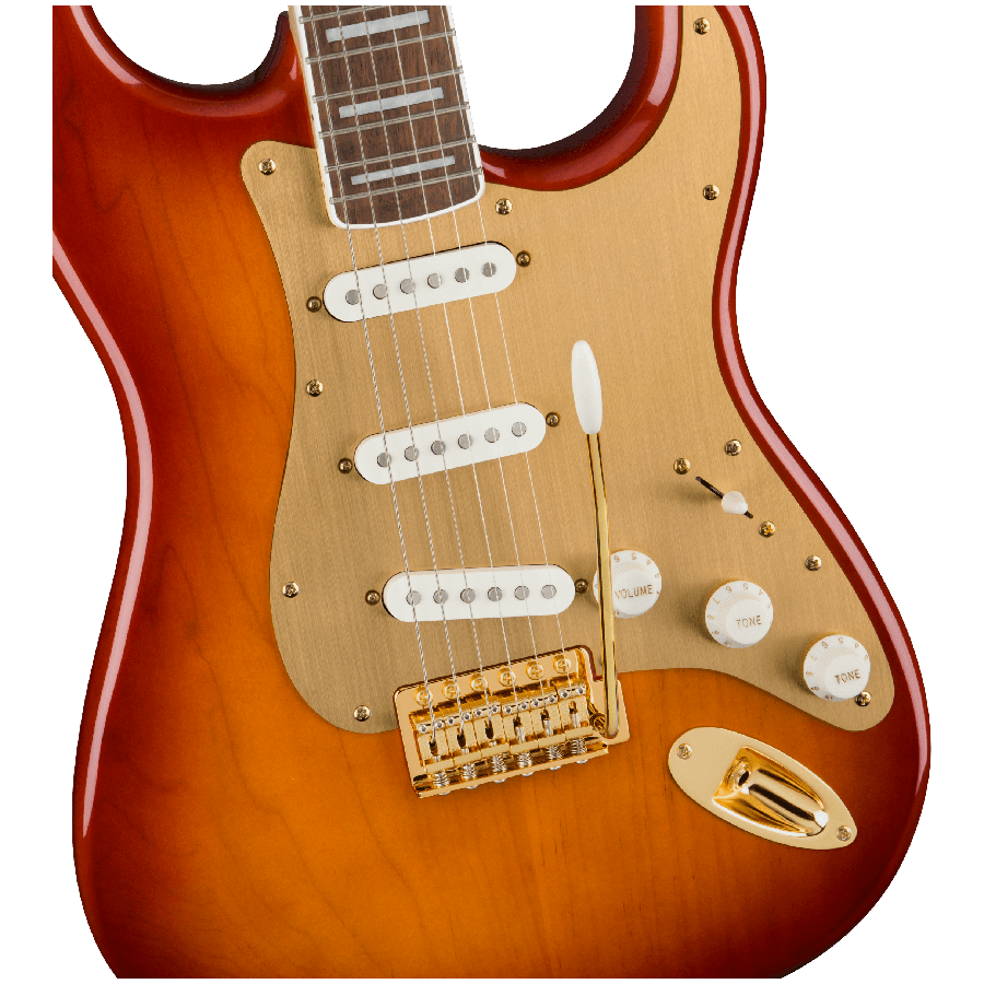 SQUIER 40 ANNIVERSARY STRATOCASTER LRL GHW GPG SSB - immagine 3