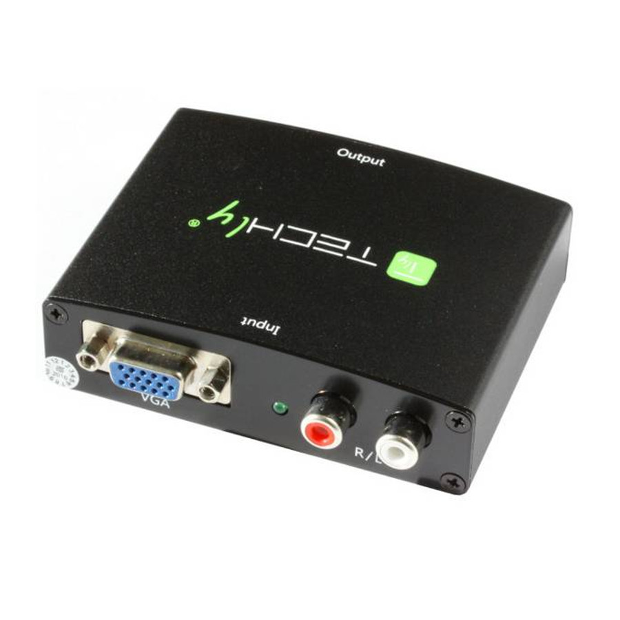 TECHLY IDATA CN VGA CONVERTITORE AUDIO VIDEO DA VGA, RCA A HDMI