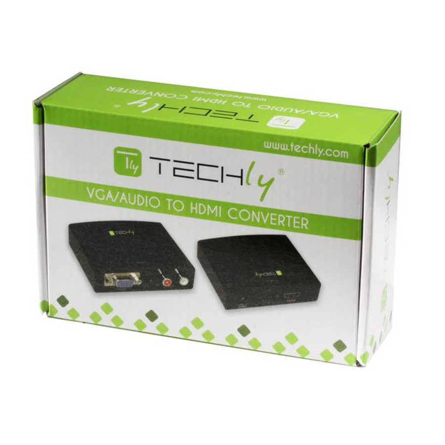 TECHLY IDATA CN VGA CONVERTITORE AUDIO VIDEO DA VGA, RCA A HDMI - immagine 2